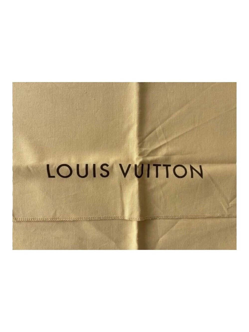 Louis Vuitton Envelope Dust Bag 13.5 X 17.5 inches Tan/Blk - Picture 3 of 5
